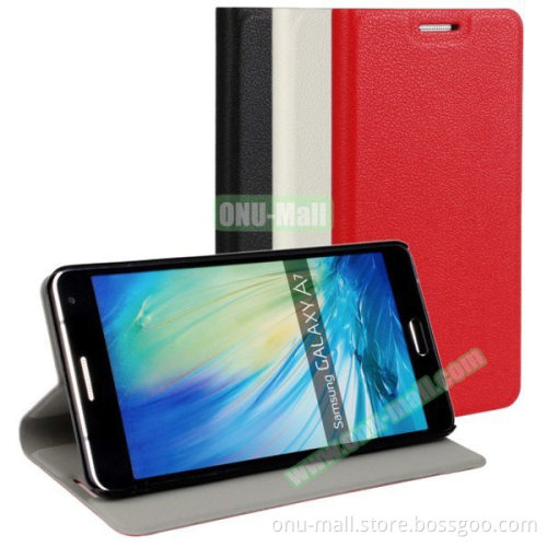 Litchi Texture Leather Mobile Phone Case Flip Cover for Samsung Galaxy A7